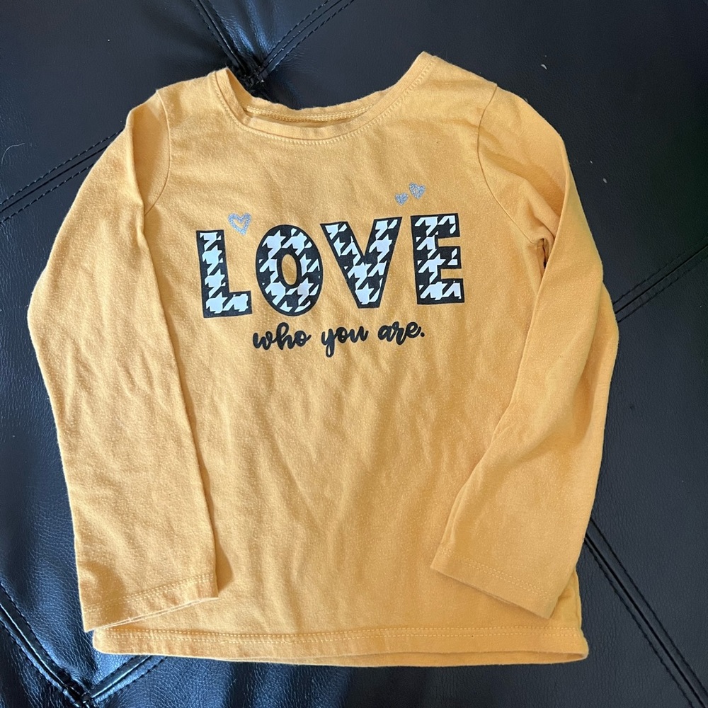 Mustard Yellow long sleeve toddler shirt